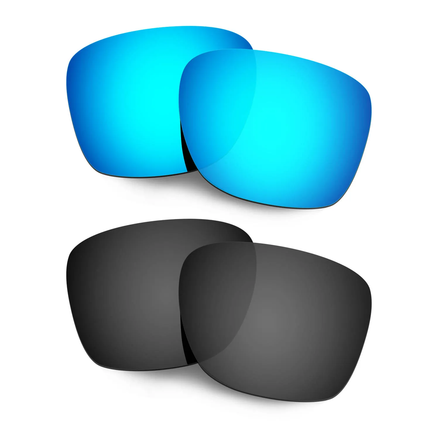 

Hkuco Replacement Polarized Lenses For Crossrange Sunglasses - Blue&Black 2 Pairs