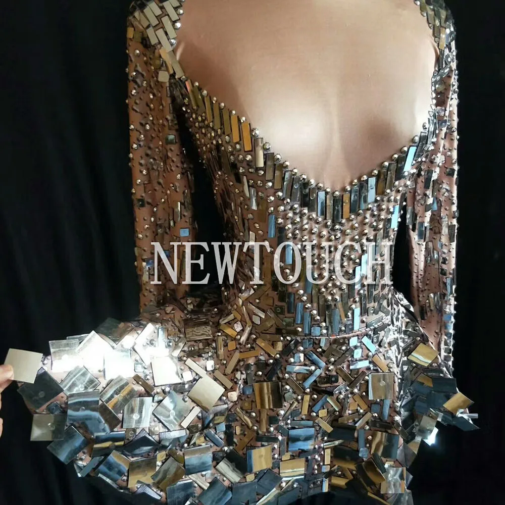 Photo Color Высокого класса Rhinestone блестки Big Stretch Dress женская Вечерняя Одежда Блесток Платье Выпускного Вечера Праздновать Наряд Сексуальное Платье - Цвет: Photo Color