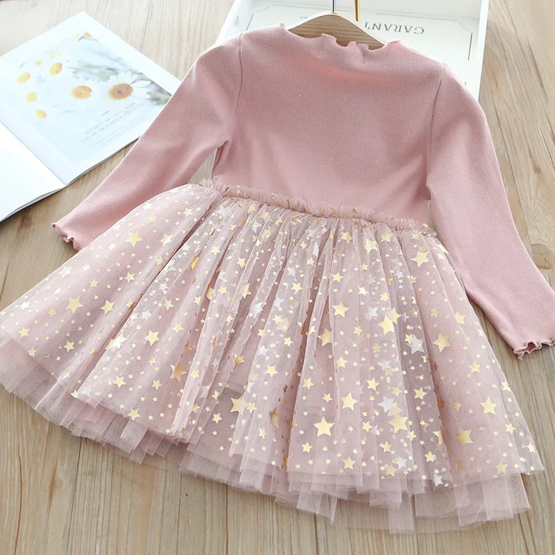 Girls' Unicorn Star Mesh Dress 2