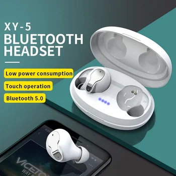 

5.0 Bluetooth Earphone Fashion XY-5 TWS 3D Stereo Touch Earbuds Wireless Headphones With Microphone Phone Headset Touch Control