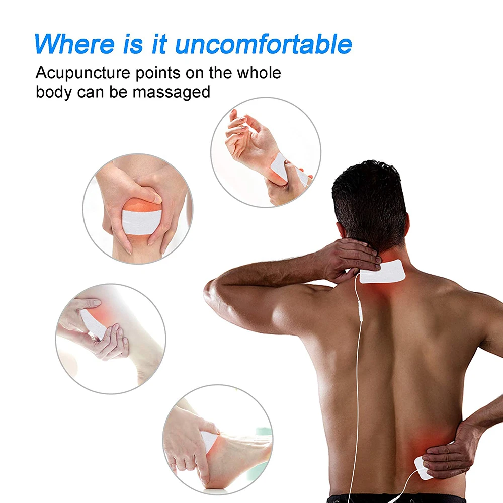 Electrode Pads EMS Compex Muscle Stimulator Acupuncture Patche Physiotherapy Tens Machines Conductive Gel Pulse Massage For Body 4