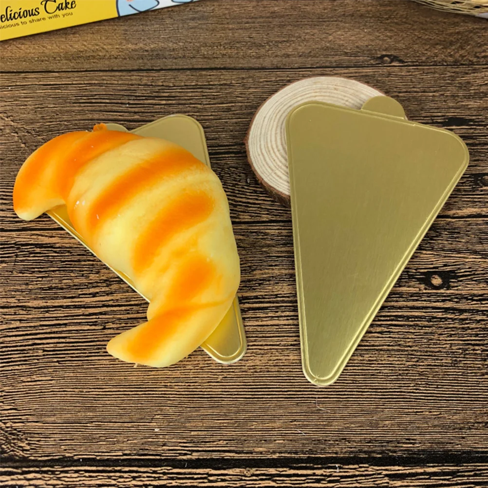 100 шт. маленькие треугольные бумажные подложки для торта одноразовые поднос