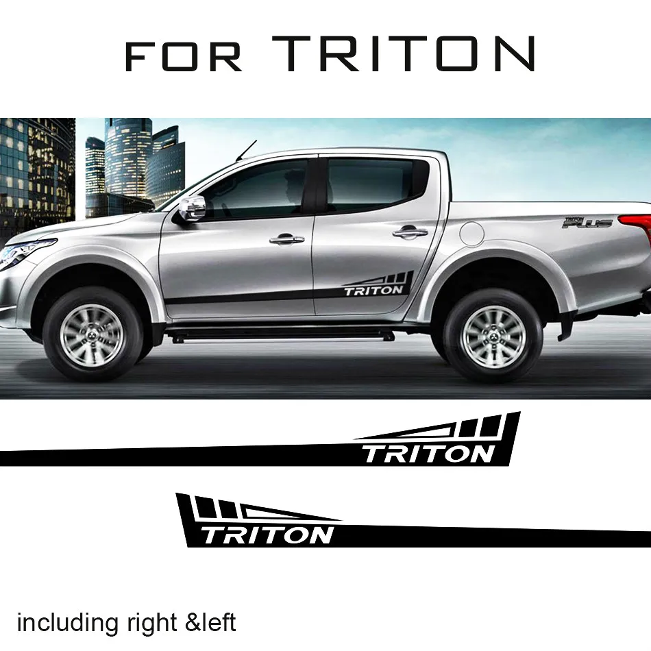 2 шт. виниловые наклейки с рисунком воина для mitsubishi l200 triton|Наклейки на автомобиль|
