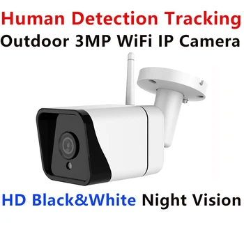 

3MP Human Detection Tracking WiFi IP Camera Waterproof Outdoor CCTV Security Surveillance Camera HD Night Vision