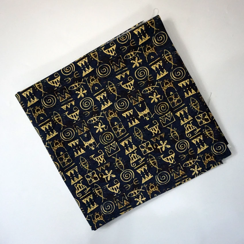 

Ancient Word Character Handmade Patchwork Cotton Canvas Fabric Sewing Bag Pillow Diy Tablecloth Curtain Sofa 91cm*145cm