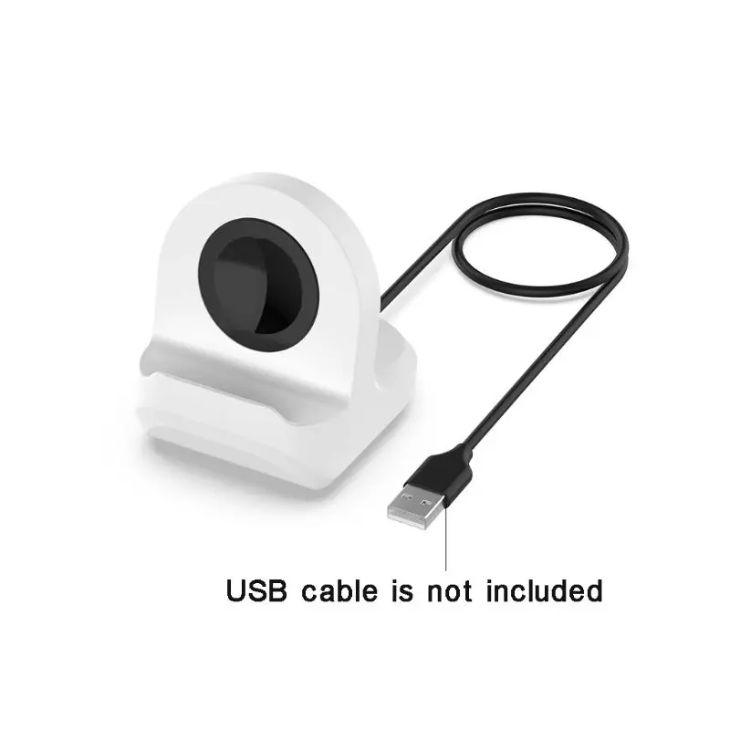 Silicone Charge Stand Holder Station Dock for Samsung galaxy watch active 40mm R500 Wireless Charger Cable | Электроника