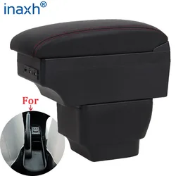Para mazda mazda 2 braço para mazda 2 caixa de apoio braço do carro peças retrofit caixa armazenamento acessórios do carro peças interiores detalhes usb