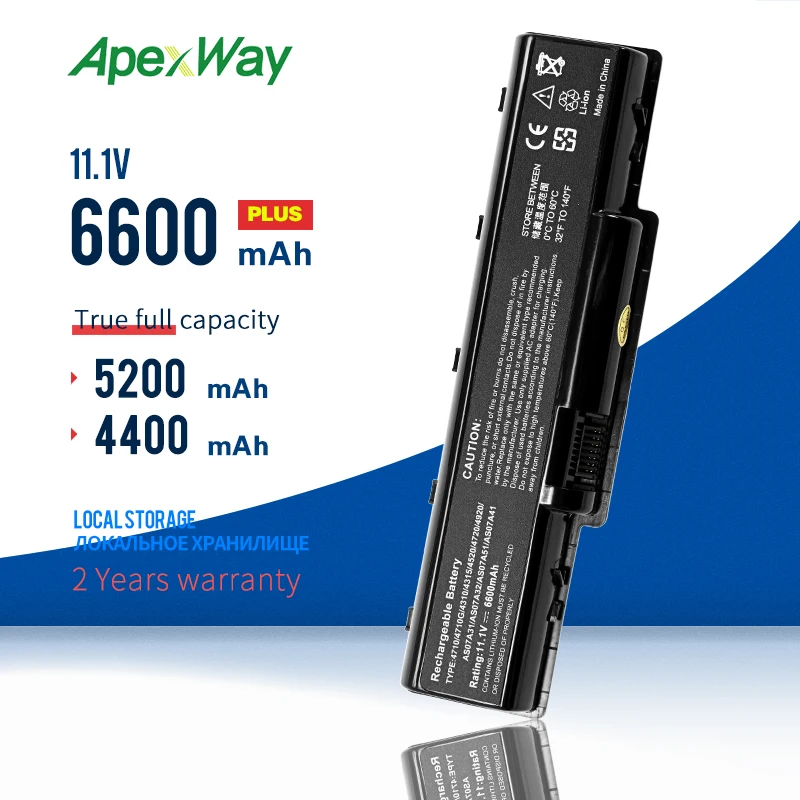 Аккумулятор для ноутбука AS07A31 AS07A51 11 1 В Acer Aspire 4310 5735 5735Z Series 2930 4230 4235 4240 4315 4320 4330 4336