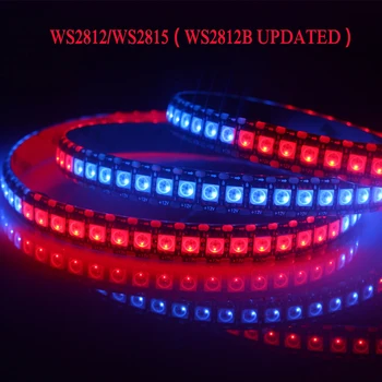 

WS2815 (WS2812B updated,Dual Signal ) WS2812 RGB LED Strip Light Individually Addressable Tape Light 30 60 144 LEDs IP30 65 67