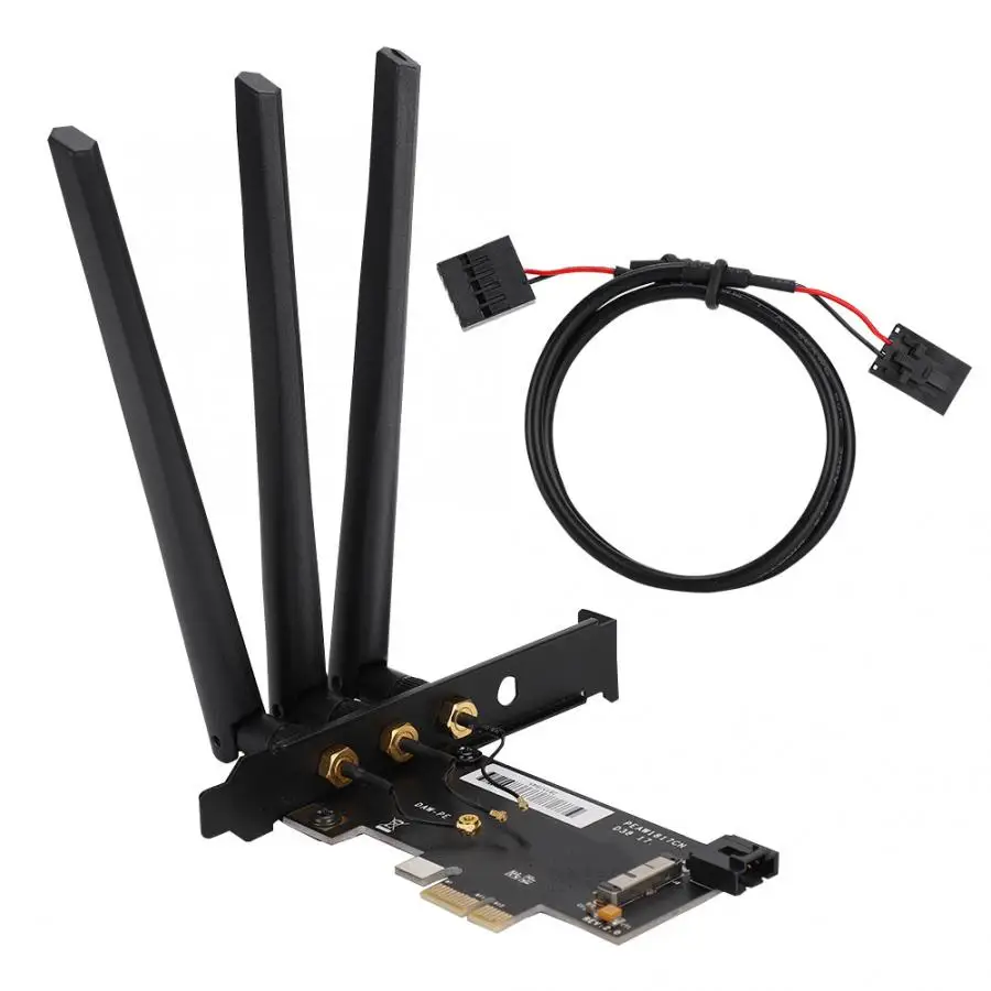

WIFI Adapter Wireless Bluetooth Dual Band Network Card PCI-E BCM943224/94360cs2/943602cs for Windows/MACOS/Linux for Hackintosh
