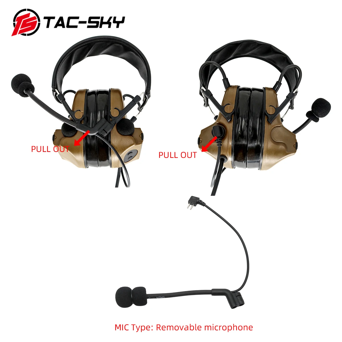 COMTAC TAC-SKY comtac ii silicone earmuffs tactical comtac noise reduction pickup military tactical headphones comtac ii