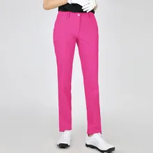 Для женщин брюки для гольфа XS-XL Брюки Высокая эластичность спортивная одежда дамы тонкий брючные костюмы солидное женское платье карандаш для гольфа, тенниса штаны broek