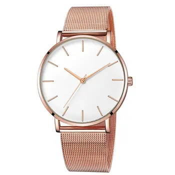 

Men Watch Quartz Casual Watches Simple Metal Hour Reloj Quartz Watch Montre Mesh Stainless Steel erkek kol saati masculino clock