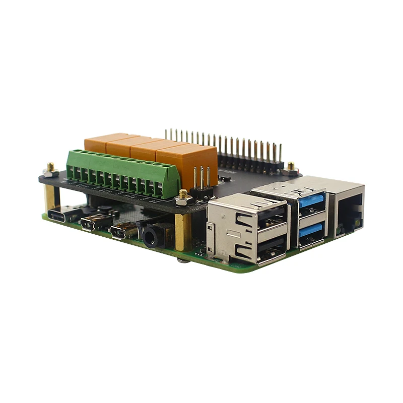 4 канальная плата реле для Raspberry Pi 4B / 3B +/3B расширения ходовой модуль управления