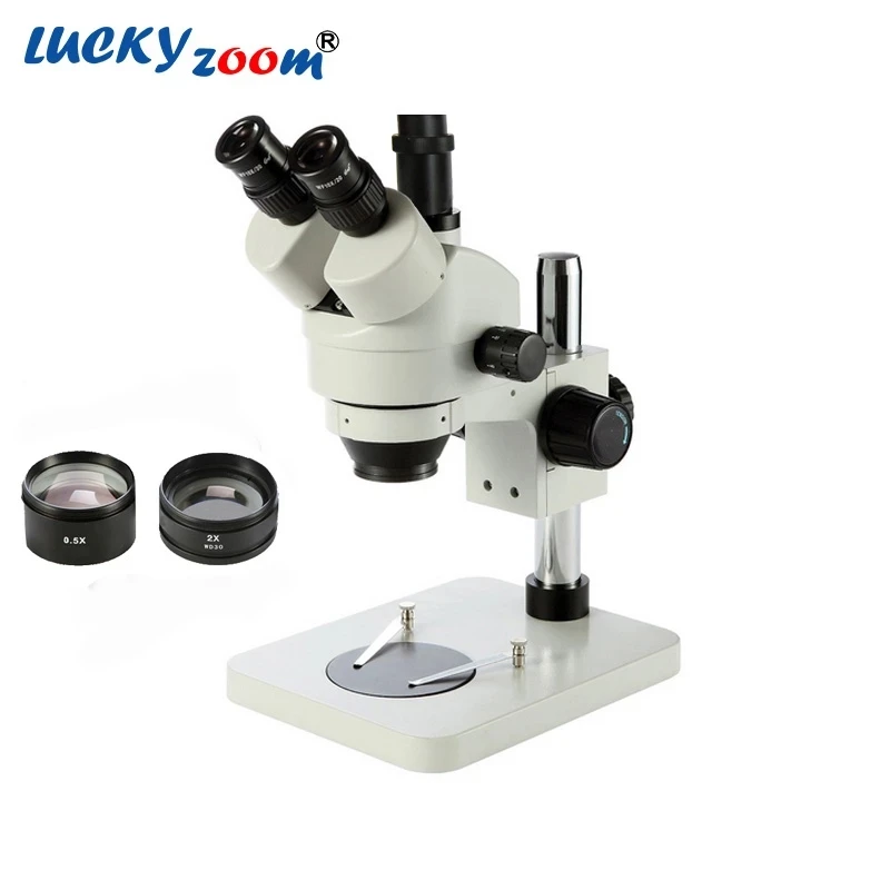 Brand 3.5X-180X Trinocular Microscope Professional Aluminum Continuous Zoom Stereo Microscopio Set Auxiliary Accessories Brand 3.5X-180X Trinocular Microscope Professional Aluminum Continuous Zoom Stereo Microscopio Set Auxiliary Accessories