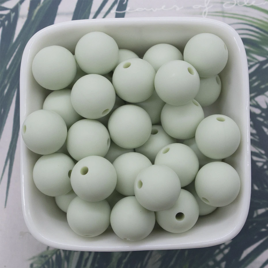 20pc BD002-14 20 штук, силиконовые бусины для прорезывания зубов, круглые 12 мм для ожерелья, жевательные соска, зажимы для цепи, бусины, аксессуары, Силиконовые Детские Прорезыватели - Цвет: 20pc BD002-14