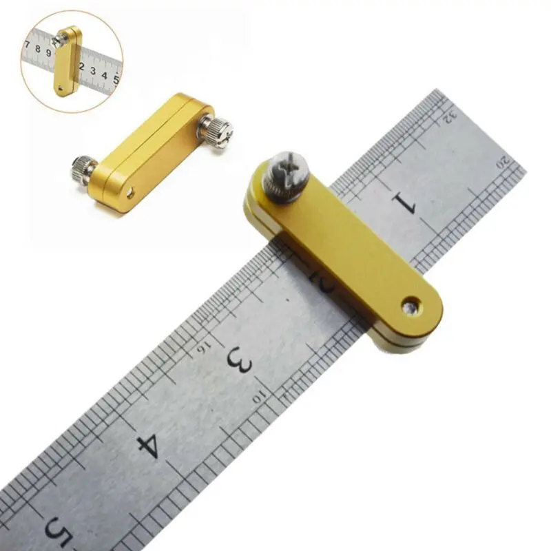 

Steel Ruler Locator Fixed Block Positioning Scraper Universal Woodworking Tool X4YD