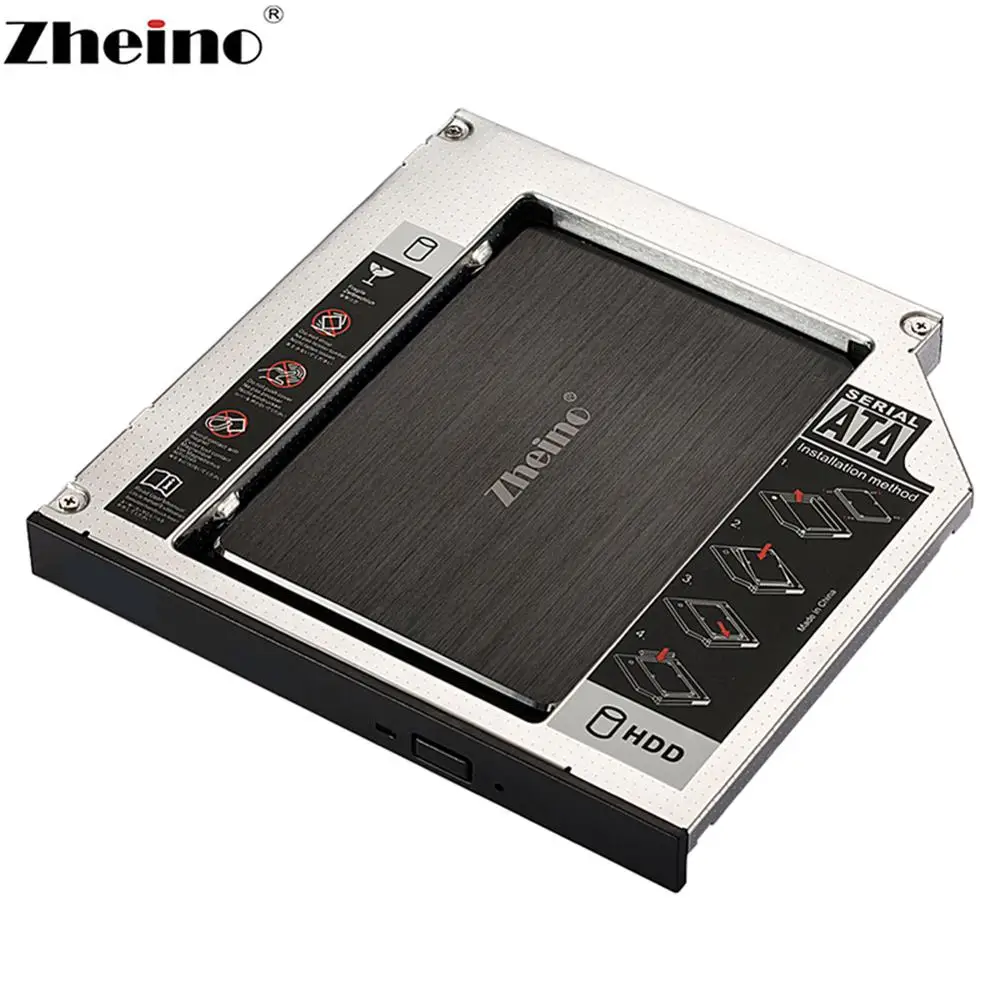 Zheino 2 5 SATA3 12 7 мм й алюминиевый сплав HDD Caddy адаптер чехол для CD/DVD ROM Оптический