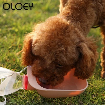 

Portable Large Capacity Pet Dog Outdoor Carry Drinker Bowls with Lanyard for Pet Dog Puppy Cat Kitten Water Dispenser Supplies