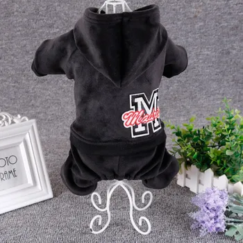 

Pet Dog Cat Winter Clothes Warm Soft Fleece Puppy Dog Letter Costumes Thickening Clothing For Small Dogs Chihuahua Yorkie Outfit