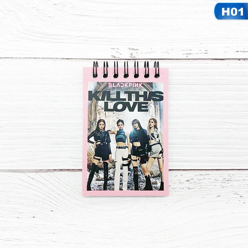 Kpop BLACKPINK NCT Izone X1 IZONE TWICE Lisa Jennie Rose Jisoo портативные Pocketbook блокноты для заметок - Цвет: H01