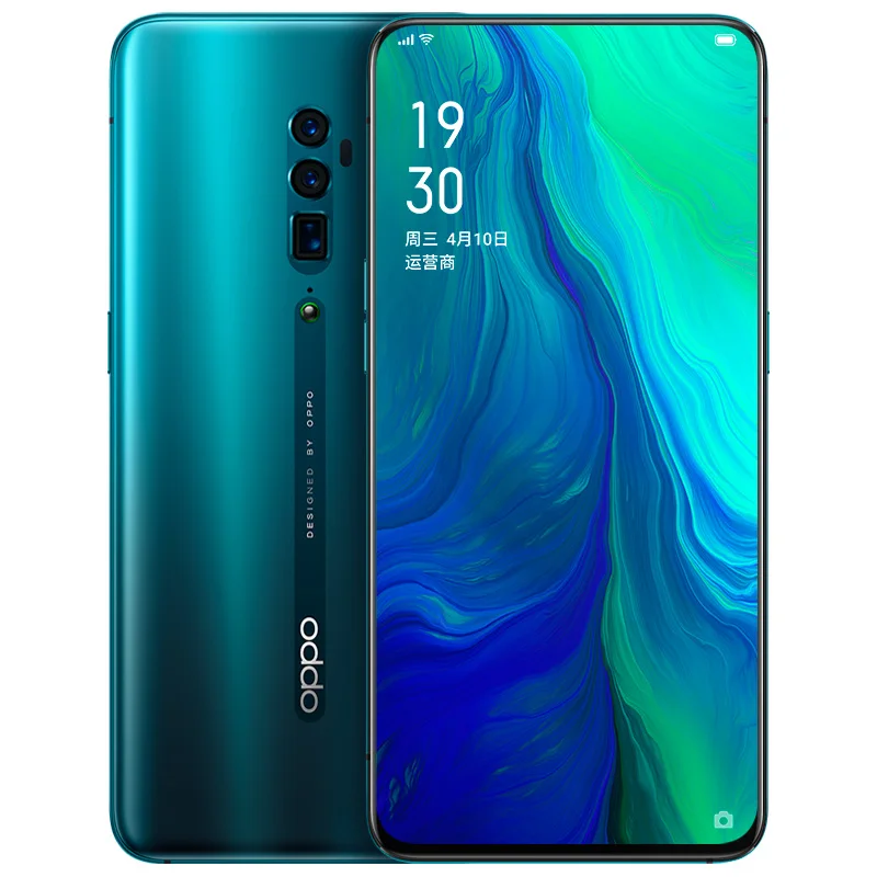 

Stock OPPO Reno 10x zoom Smart Phone 6.6" Full Screen Super VOOC Octa Core Support NFC Side rotation camera 4065mAh Fingerprint