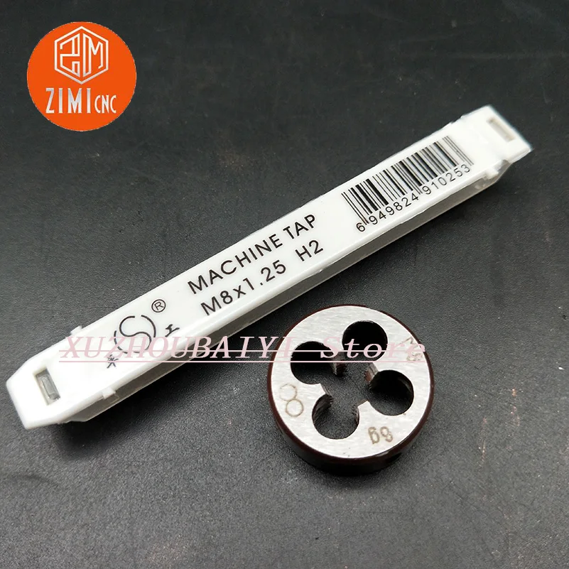 

M8 M9 thread diameter standard machine tap round die hand tool set HSS 0.5 0.75 1.0 1.25 thread pitch tapping circular tapping