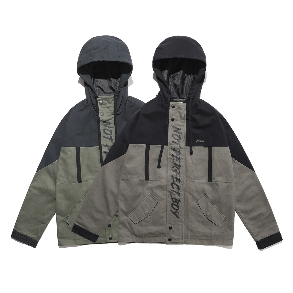 

2019 New Style Japanese-style Popular Brand Coat Men's Autumn Mixed Colors Printed Hoodie Loose-Fit Jacket Men'S Wear Casual Top