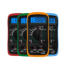 Xl830l multímetro digital portátil, multímetro digital de mão com contraluz lcd portátil ac/dc amperímetro voltímetro testador de tensão ohm aparelho multímetro