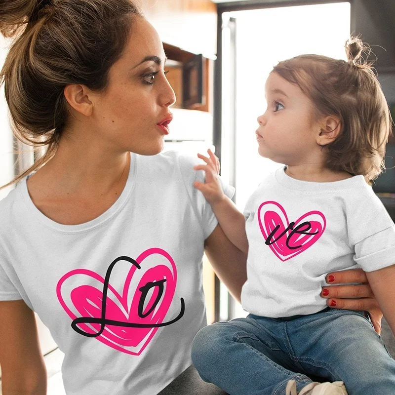 

Mommy and Me Outfit, Mother Daughter Matching Outfits, LO VE Matching Mom Daughter Outfit, Mommy and Me Shirts