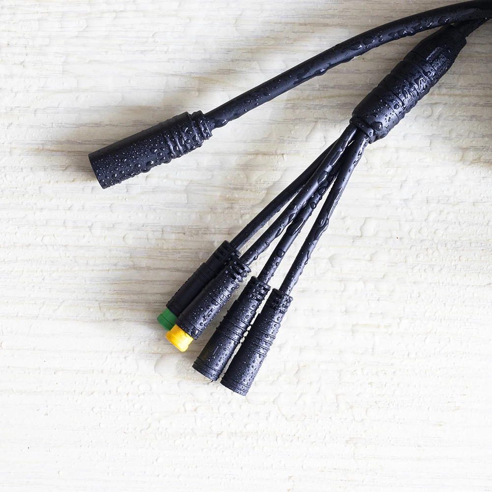 Ebike 1T4 кабель для Bafang BBS01 BBS02 BBSHD Mid дисплей тормоза рычаг дроссельной заслонки разъем для электрического велосипеда аксессуары