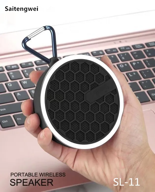 [Черный] Bluetooth 5,0 открытый езда Портативный Bluetooth беспроводной динамик TWS аудио