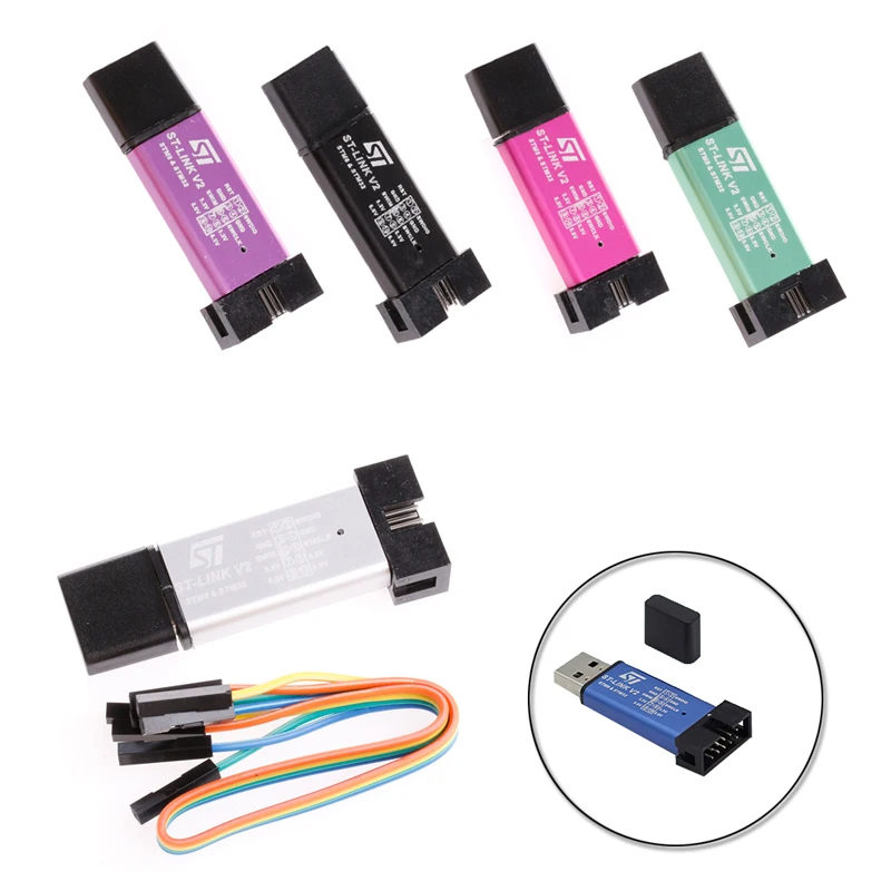 

Mini ST-Link V2 Stlink Emulator Downloader Programming STM8 STM32 w/ Metal Shell