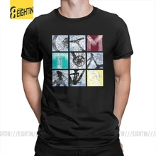 Квадратные футболки для горного велосипеда, футболки с круглым вырезом, футболки с коротким рукавом, модные футболки, модные мужские футболки из очищенного хлопка плюс