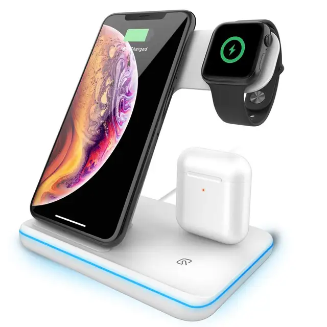 Wireless Charger Stand 3 In 1 Qi 15w 