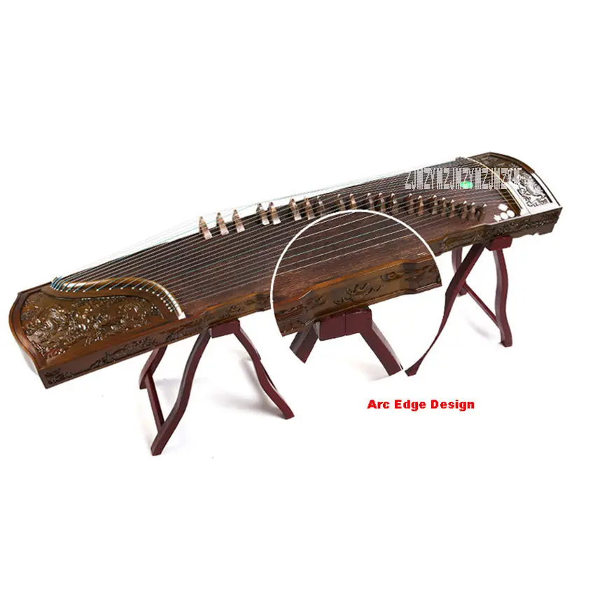 Style 3-L2 Guzheng золотой шелк твердой древесины ручной резной глубокий резные инструменты с полным набором роскошных аксессуаров RY8202 - Цвет: Style 3-L2