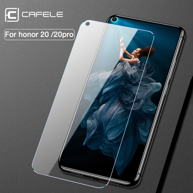 CAFELE Screen Protector for Huawei honor 20 pro Tempered Glass 2.5D Edge Ultra-thin HD Clean Protective Glass Film for Honor 20