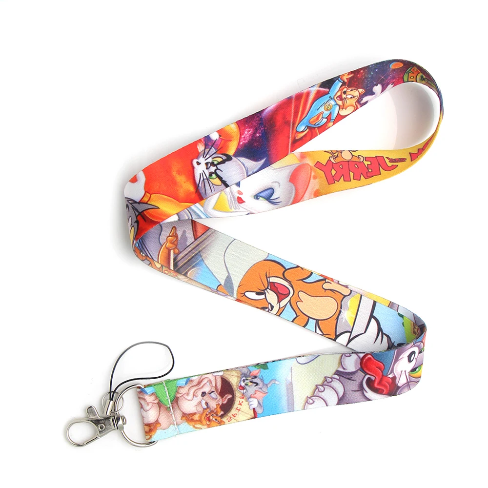 CA181 Cat and Mouse Lanyard Neck Strap for key ID Card Cellphone Straps Badge Holder DIY Hanging Rope Neckband Accessories CA181 Cat and Mouse Lanyard Neck Strap for key ID Card Cellphone Straps Badge Holder DIY Hanging Rope Neckband Accessories