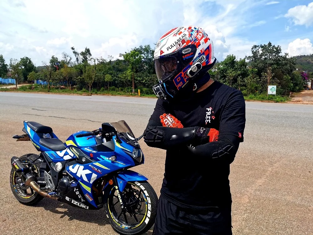 Stealth Breathable elbow Protector Crashproof Guards Pads Arm Sleeve 6