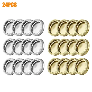 

70mm Split Type Juice Sealing Canning Lids Leak Proof Drinking Universal Kitchen Tin Multifunction Home Wide Mouth For Mason Jar