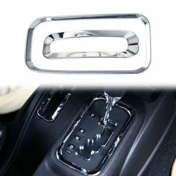 

Car Center Console Gear Penal Decorative Cover For Jeep Wrangler 2011-2017 Chrome ABS Auto Stickers Decals Inner Accessories