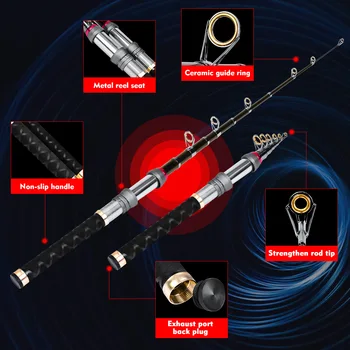 

Fishing Rod Winter fishing throw 1.5M-3.6M Spinning Rod Carbon Fiber fishing pole telescopic Travel fishing rod Fishing Tackle