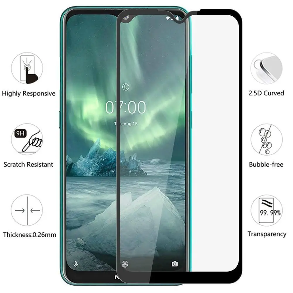 Для Nokia 2 3 4 6 7 закаленное стекло для 5 8X3X5 полноэкранная защитная пленка 9H|Защитные