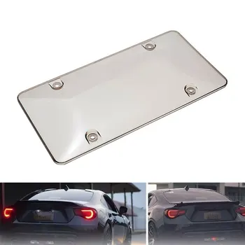 

12 inch x 6 inch Smoked Clear License Plate Cover Dustproof Shield Tinted Tag Protector For Car License Plate Cover