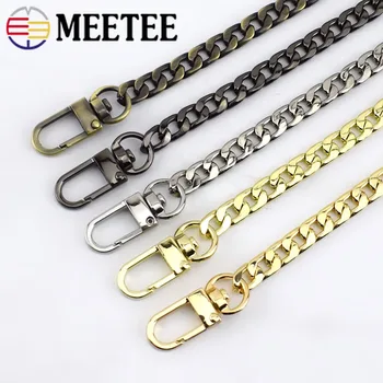 

1Pc Meetee 10mm Bag Chain Clasp Buckles DIY Replacement Shoulder Bags Straps Metal Chains Belt Accessories Hardware BF305