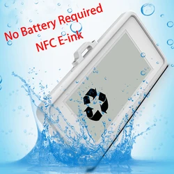 Étiquette électronique pour tablette, pas besoin de batterie, taille d'écran 2.9 pouces, NFC, étiquette de prix intelligente personnalisée 
