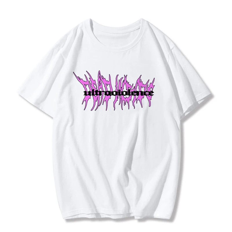Punk Gothic T-shirts Loose Streetwear Harajuku Letter Print top Summer new hip-hop Fashion Female Tshirt Casual Aesthetic