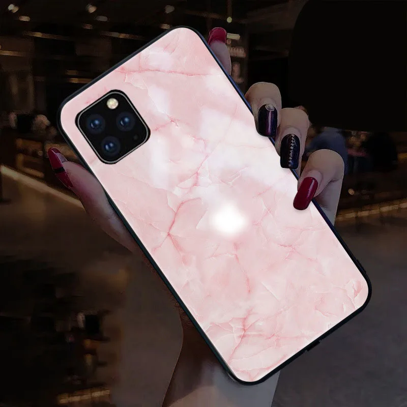 Calling Sound Control Mobile Phone Case For Apple Logo Iphone 6 7 8 11 12 XS XR MAX Illuminated Protect Shockproof Glasses Cover