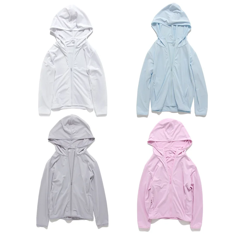 Ultrathin Cycling Windbreaker Children's Quick-Drying Breathable Sunscreen Jacket Clothing Upf50 Ice Silk Outdoor Jacket Shirt