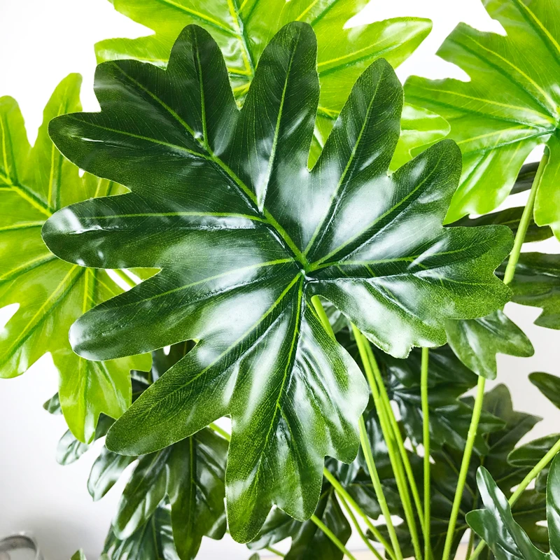 65 см 18 вилок Большая искусственная пальма тропические листья Monstera для гостиной